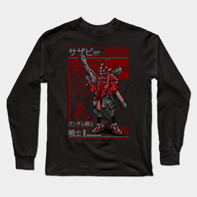 sazabi - streetwear Long Sleeve T-Shirt by secondsyndicate